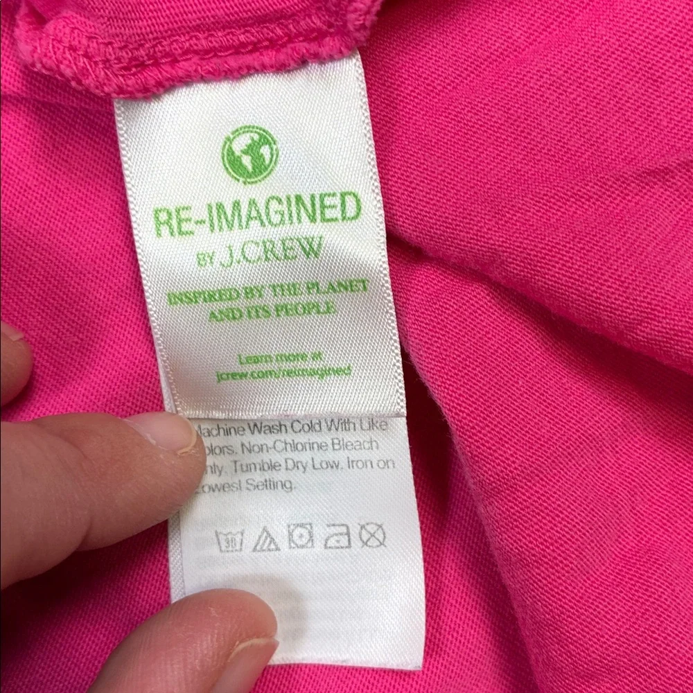 Crewcuts J.Crew Bright Pink Fuchsia Tiered Sleeveless Dress L 10/11 - Picture 5 of 7